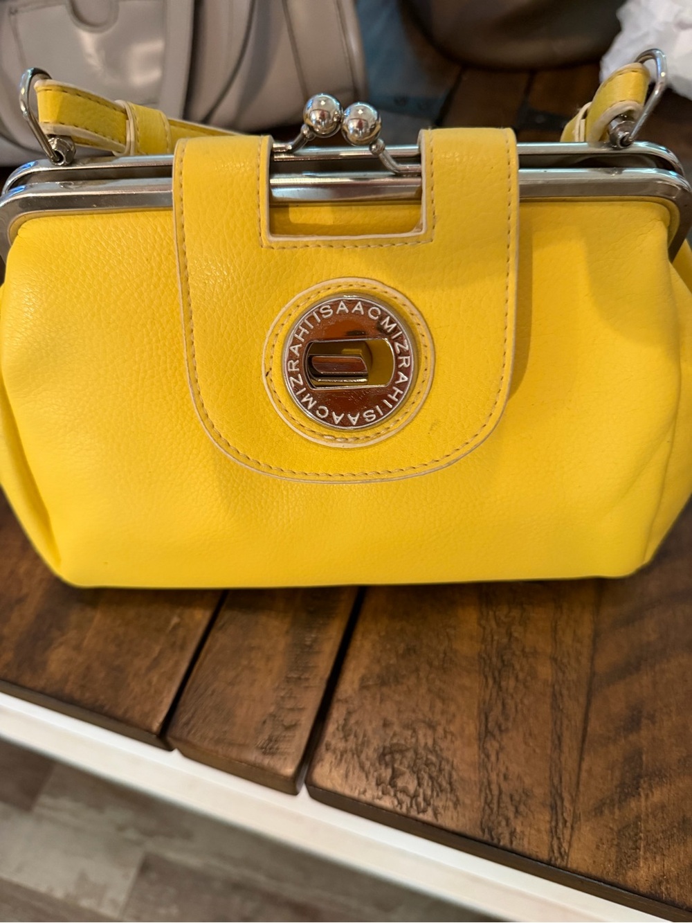 Vintage Isaac Mizrahi Yellow Handbag